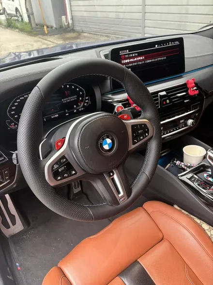 더핸들 bmw m5 f90 핸들복원 가죽교체 작업 / 남양주 별내면