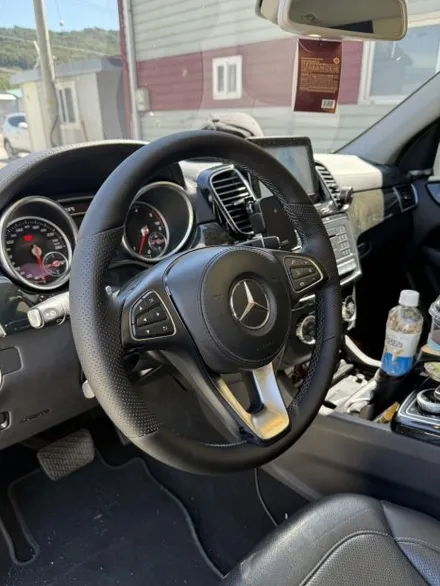 [더핸들]벤츠 GLS350d 4MATIC X166 핸들가죽교체 복원작업 / 남양주 별내면