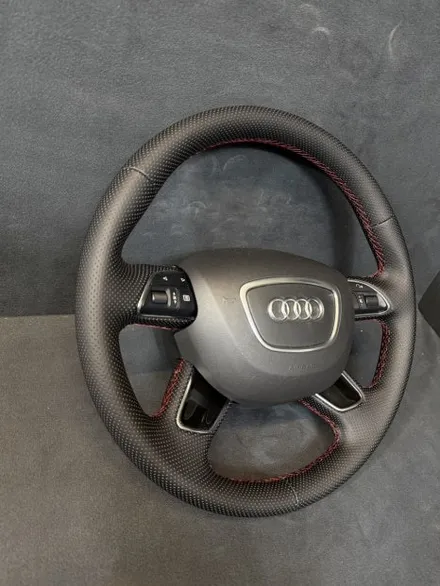 [더핸들]아우디 A6 TDI C7 핸들 가죽교체 복원작업 / 남양주 별내면