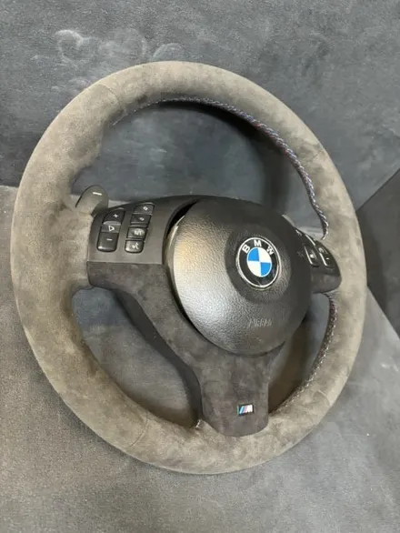[더핸들] BMW M3 E46 핸들가죽교체 샤무드@ 작업 – 다크그레이 감성 업그레이드! / 남양주 별내면