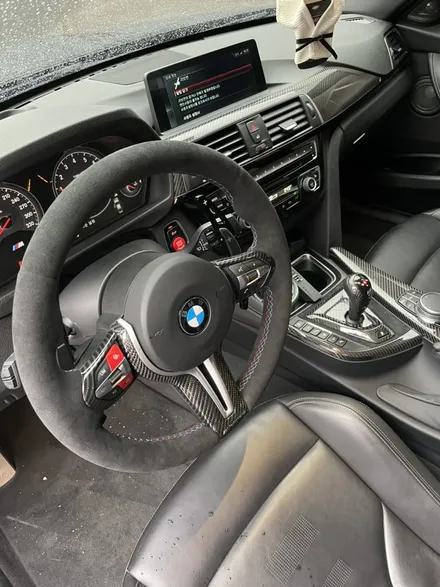 더핸들 bmw m3 f80 핸들알칸타라 작업 / 남양주 별내면