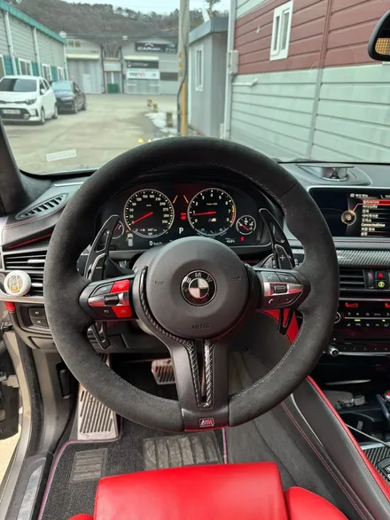 더핸들 bmw x5m f15 핸들알칸타라 작업 / 남양주 별내면