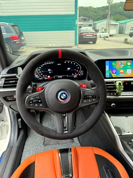 더핸들 bmw m3 g80 핸들알칸타라 작업 / 남양주 별내면