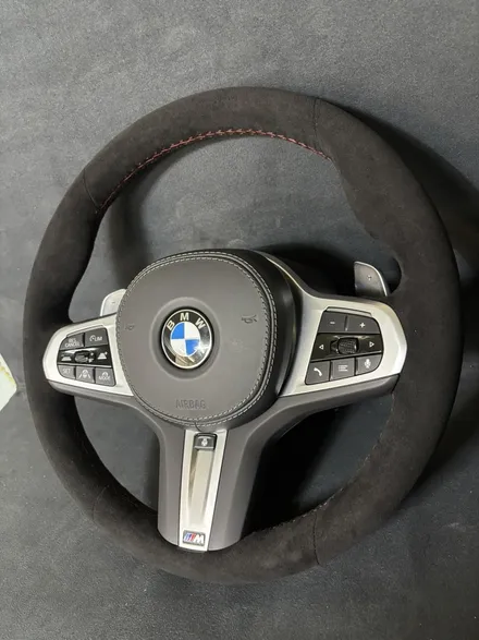 더핸들 bmw x6 40d g06 핸들 알칸타라 작업 / 남양주 별내면