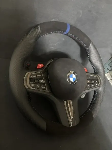 더핸들 bmw x5 m60i g05 핸들가죽튜닝 / 남양주 별내면