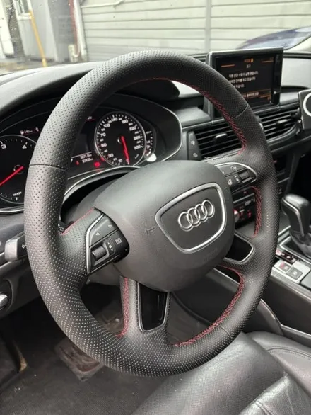 [더핸들]아우디 A6 TDI C7 핸들 가죽교체 복원작업 / 남양주 별내면