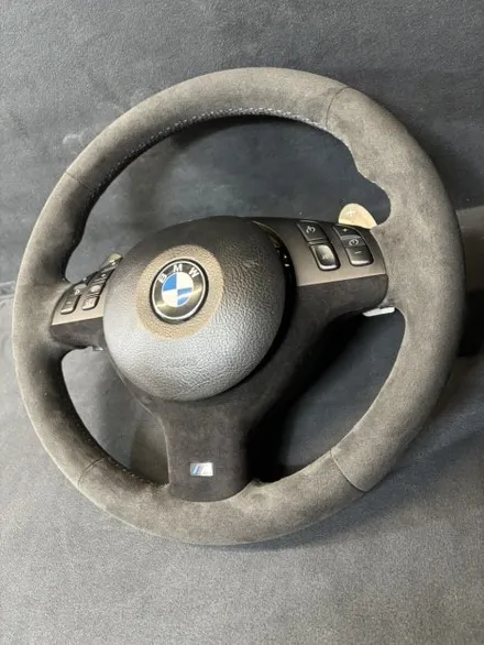 [더핸들] BMW M3 E46 핸들가죽교체 샤무드@ 작업 – 다크그레이 감성 업그레이드! / 남양주 별내면