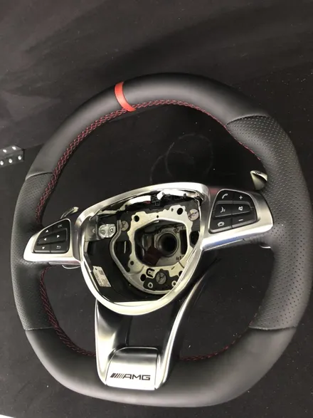 벤츠핸들 복원!! 벤츠 cla 45amg 핸들가죽교체 복원작업입니다. / 남양주 별내면