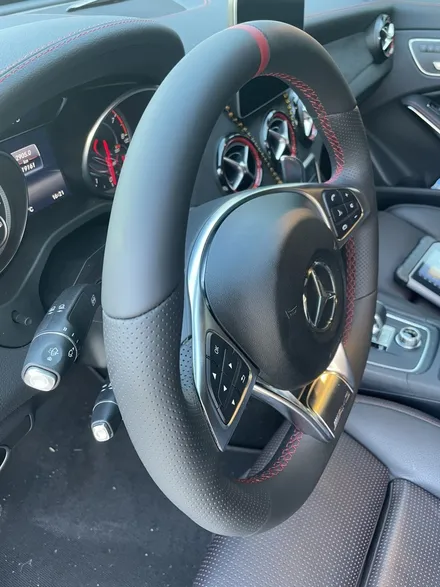 더핸들 벤츠 cla 45amg c117 핸들가죽교체 복원작업 / 남양주 별내면