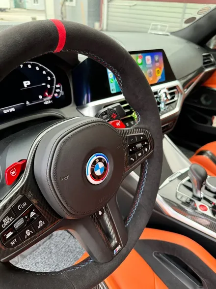 더핸들 bmw m3 g80 핸들알칸타라 작업 / 남양주 별내면