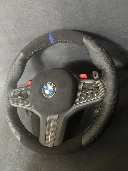 더핸들 bmw x5 m60i g05 핸들가죽튜닝 / 남양주 별내면
