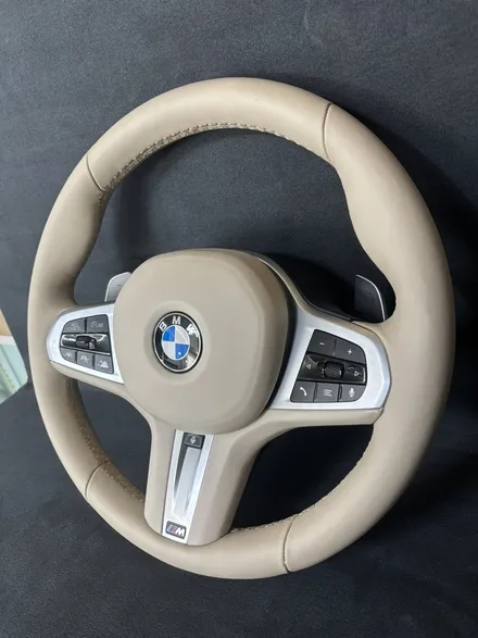 더핸들 bmw x4 g02 베이지핸들 가죽교체 복원작업 / 남양주 별내면