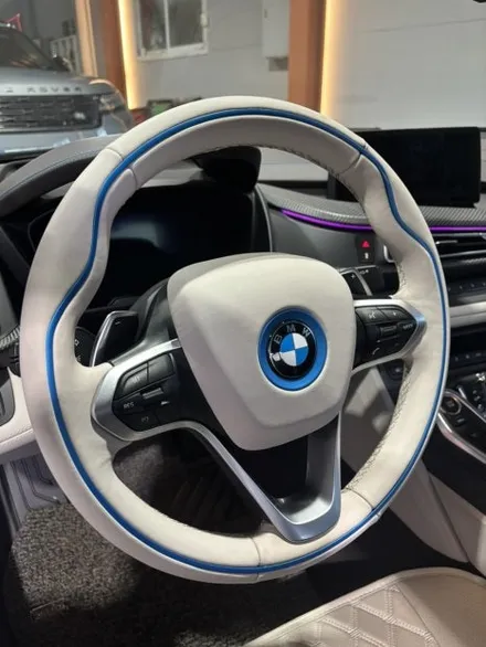 더핸들 BMW i8 핸들컬러변경 가죽교체 작업 / 남양주 별내면