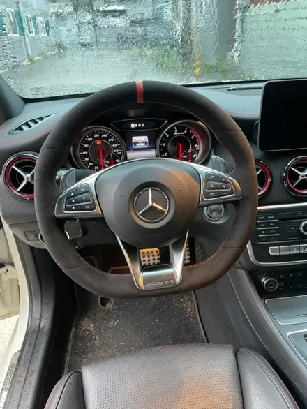 [더핸들]벤츠 CLA 45 AMG 4MATIC C117 순정 알칸타라 핸들 오염·손상 → 신품급 복원 작업기 / 남양주 별내면