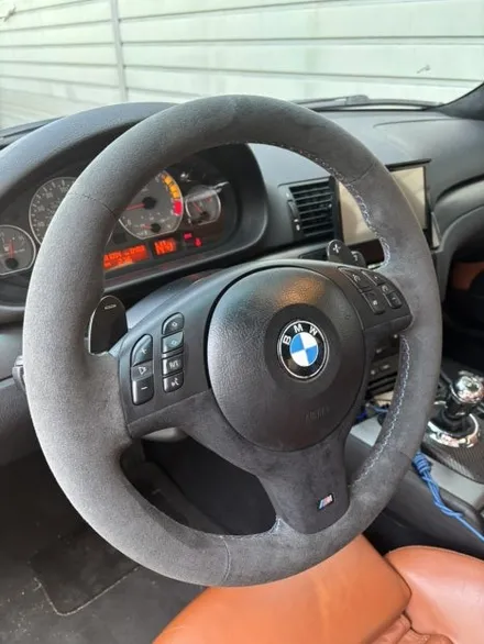 [더핸들] BMW M3 E46 핸들가죽교체 샤무드@ 작업 – 다크그레이 감성 업그레이드! / 남양주 별내면