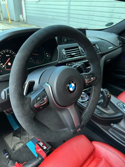 더핸들 bmw m핸들 알칸타라작업 / 남양주 별내면