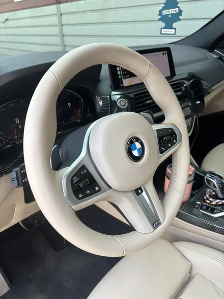 더핸들 bmw x4 g02 베이지핸들 가죽교체 복원작업 / 남양주 별내면