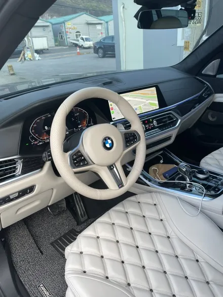 bmw x7 g07 핸들베이지 가죽교체 (더핸들) / 남양주 별내면