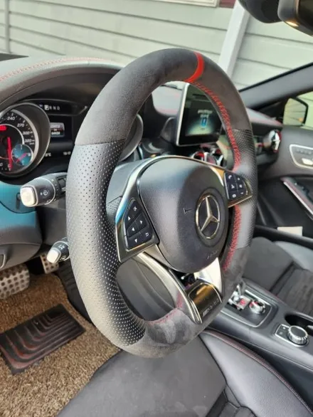 [더핸들]벤츠 GLA 45 AMG & 레인지로버 보그 핸들 가죽교체 복원 작업기 / 남양주 별내면