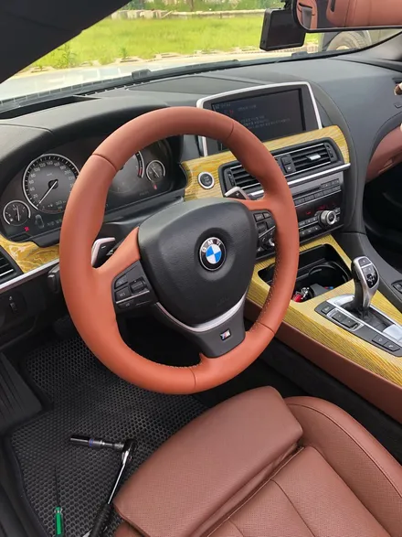 더핸들 bmw 650i f12 핸들작업/핸들가죽교체/핸들복원/핸들알칸타라/핸들가죽복원/핸들샤무드/핸들튜닝/우드핸들/디컷핸들/알칸타라핸들/샤무드핸들 / 남양주 별내면