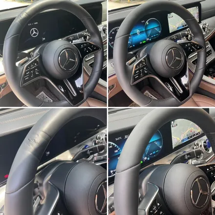 벤츠 e350 w213 핸들가죽교체복원 핸들봉 자국복원 [더핸들] / 남양주 별내면