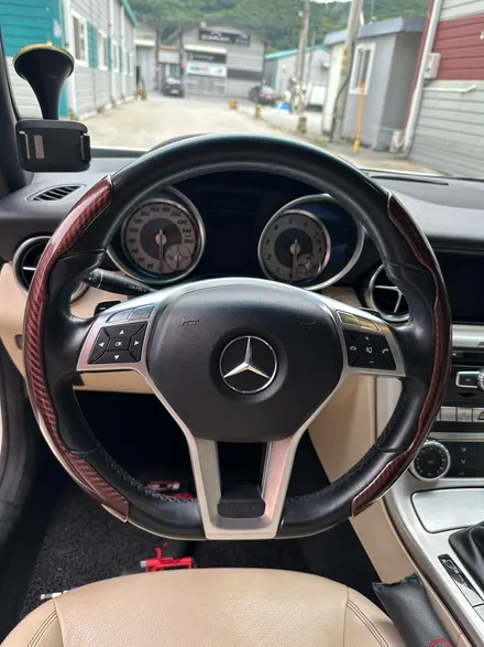 더핸들 벤츠 slk r172 핸들가죽교체 베이지핸들 작업 / 남양주 별내면