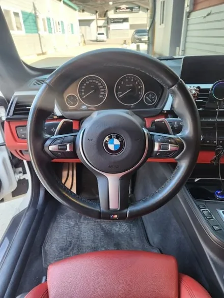 더핸들 bmw 428i 컨버터블 f32 핸들가죽교체 컬러변경 작업 / 남양주 별내면
