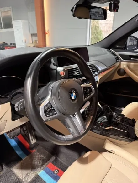[더핸들]BMW X4 M40i xDrive G02 핸들 컬러변경 가죽교체 작업 / 남양주 별내면