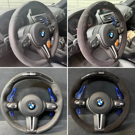 [더핸들]BMW M2 F87 퍼포먼스 핸들 알칸타라 교체 & 복원 작업!! 손상된 순정 알칸타라를 새 알칸타라로 깔끔하게 복원 / 남양주 별내면