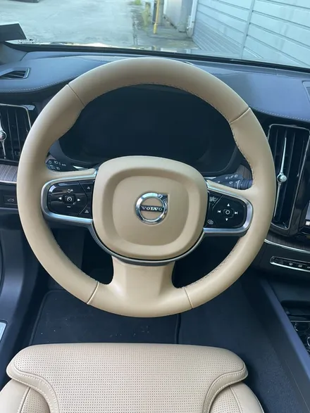 더핸들 볼보 xc60 브라운핸들 가죽교체작업 / 남양주 별내면