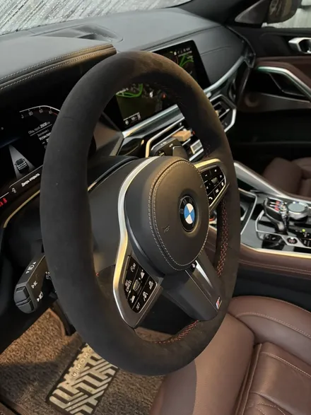더핸들 bmw x6 40d g06 핸들 알칸타라 작업 / 남양주 별내면