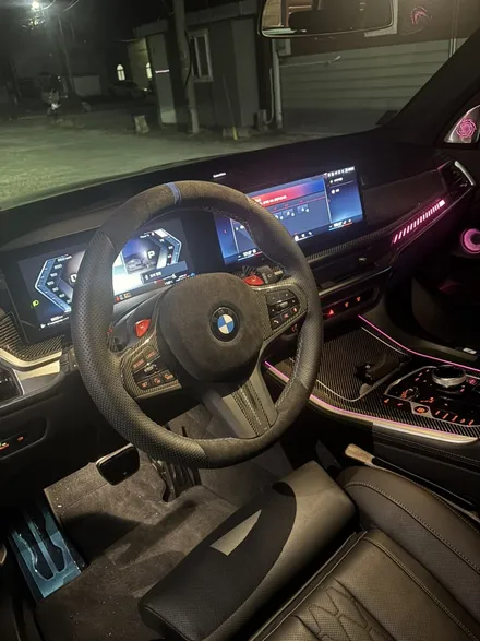더핸들 bmw x5 m60i g05 핸들가죽튜닝 / 남양주 별내면