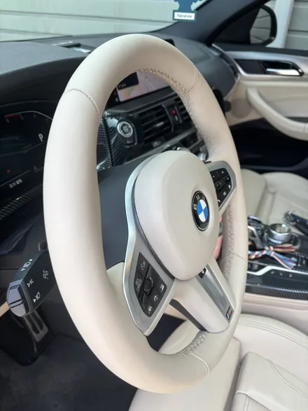 더핸들 bmw x4 g02 베이지핸들 가죽교체 복원작업 / 남양주 별내면
