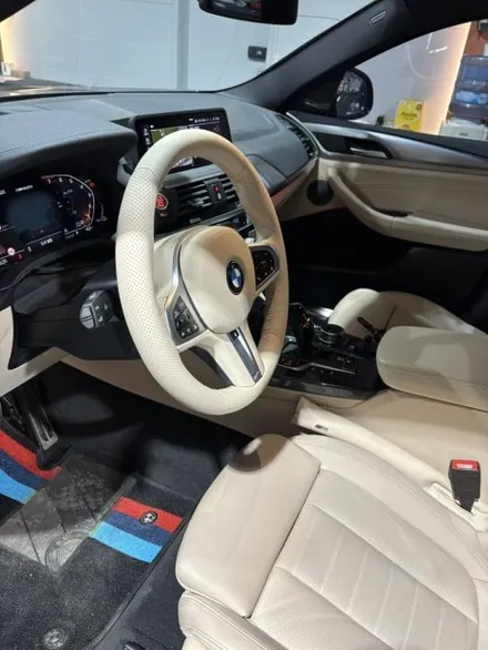 [더핸들]BMW X4 M40i xDrive G02 핸들 컬러변경 가죽교체 작업 / 남양주 별내면