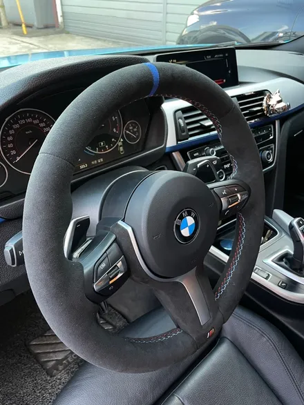bmw m핸들 알칸타라 작업 (더핸들) / 남양주 별내면