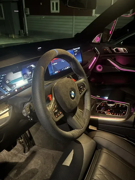 더핸들 bmw x5 m60i g05 핸들가죽튜닝 / 남양주 별내면