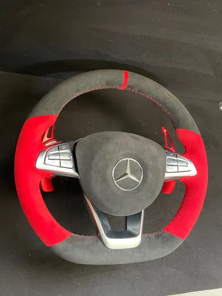 더핸들 벤츠 slc 43amg 핸들 알칸타라 작업 / 남양주 별내면