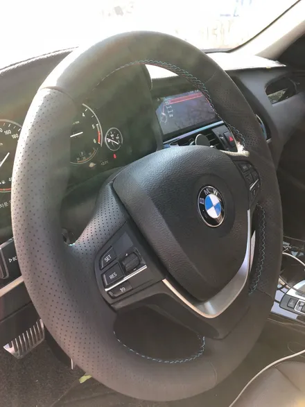 더핸들 bmw x3 f25 핸들작업/핸들가죽교체/핸들복원/핸들튜닝/핸들가죽복원/핸들알칸타라/핸들샤무드/우드핸들/디컷핸들 / 남양주 별내면