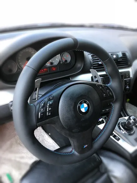 더핸들 bmw m3 e46 핸들작업/핸들가죽교체/핸들복원/핸들튜닝/핸들알칸타라/핸들샤무드/디컷핸들/우드핸들/핸들가죽복원 / 남양주 별내면