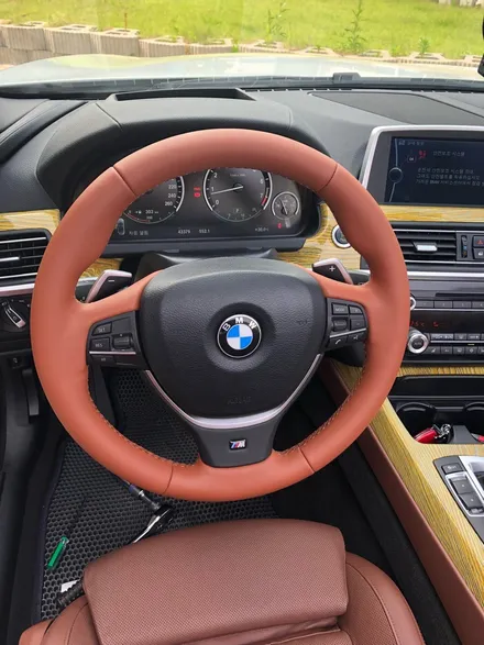 더핸들 bmw 650i f12 핸들작업/핸들가죽교체/핸들복원/핸들알칸타라/핸들가죽복원/핸들샤무드/핸들튜닝/우드핸들/디컷핸들/알칸타라핸들/샤무드핸들 / 남양주 별내면