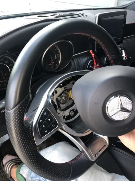 벤츠 a클래스 a43 amg 핸들가죽교체 작업^^ / 남양주 별내면