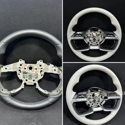 아반떼cn7핸들가죽교체 핸들가죽컬러변경 웜그레이 [더핸들] / 남양주 별내면