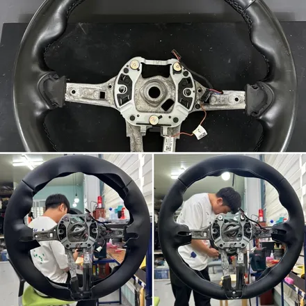 더핸들 bmw x1 f48 핸들가죽교체 복원작업 / 남양주 별내면
