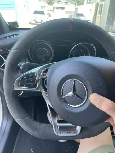 더핸들 벤츠 cla 45amg c117 핸들가죽교체 복원작업 / 남양주 별내면