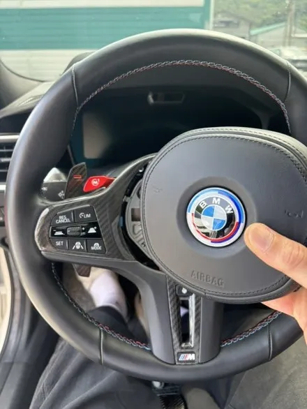 더핸들 bmw m3 g80 핸들알칸타라 작업 / 남양주 별내면