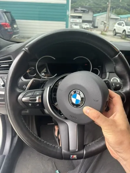 bmw 5시리즈 f10 m핸들 가죽교체 복원작업 / 남양주 별내면
