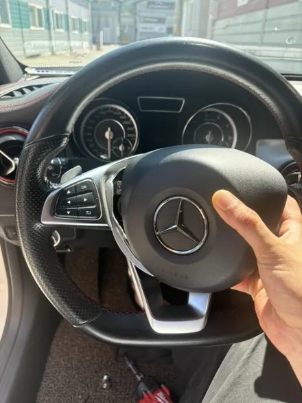 더핸들 벤츠 cla 45amg c117 핸들복원 가죽교체 / 남양주 별내면