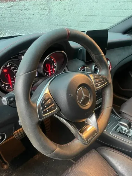 [더핸들]벤츠 CLA 45 AMG 4MATIC C117 순정 알칸타라 핸들 오염·손상 → 신품급 복원 작업기 / 남양주 별내면