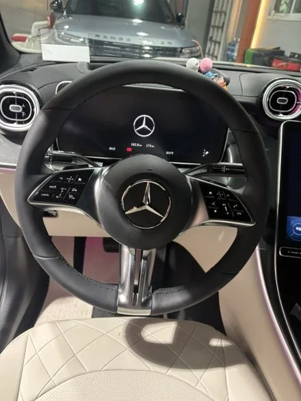 [더핸들]벤츠 GLC300 4MATIC 쿠페 X254 핸들컬러변경 가죽교체 – 베이지 핸들 작업 / 남양주 별내면