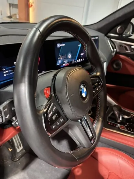 [더핸들]BMW XM G09 핸들 가죽교체 | 알칸타라 + 삼색 스티치 작업 / 남양주 별내면